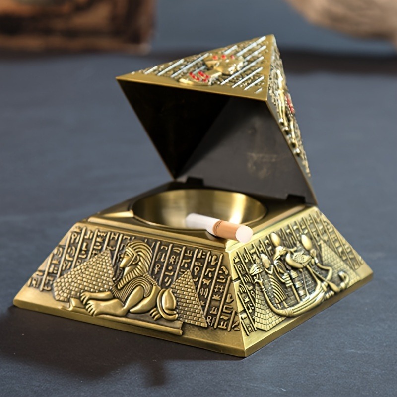 Vintage Collectible Ashtrays - Египетский фараон, пирамида, пепельница, настольный декор
