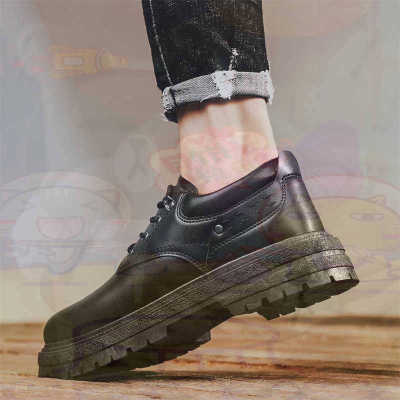 Vintage Collectible Stores - Темные модные кроссовки из натуральной кожи,