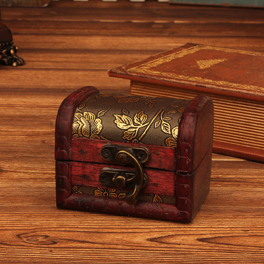 Vintage Collectible Item - Винтажная деревянная шкатулка для украшений в