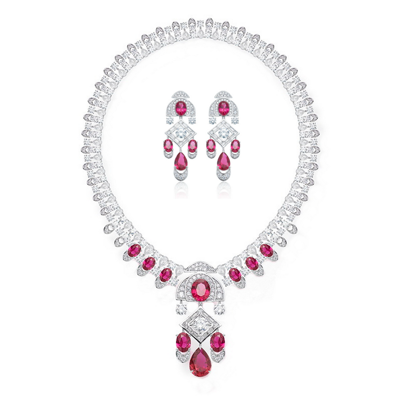 Vintage Collectible Jewelry - Дизайнерская коллекция Стиль Ожерелье Серьги Женщины