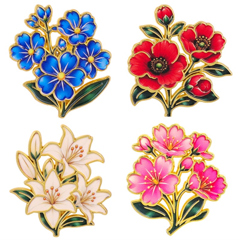 Vintage Items - Милая винтажная цветная эмалевая брошь с