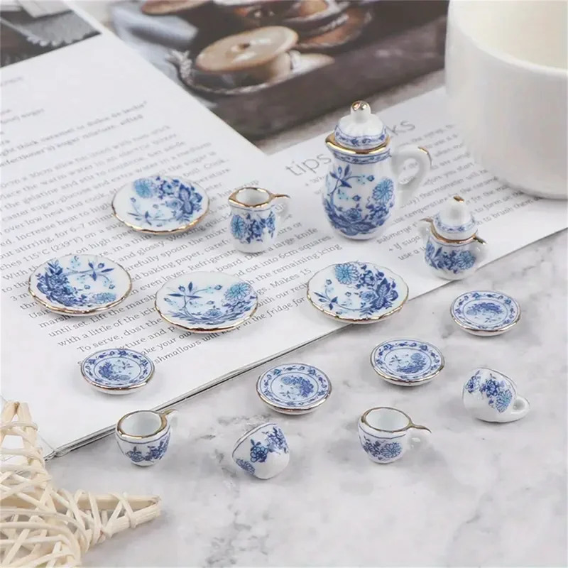 Vintage Collectible Items - 15 шт./компл., винтажный миниатюрный белый фарфоровый