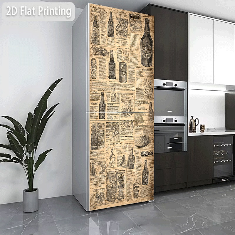 Наклейка на холодильник, накле – обзор и цена Collectible Vintage Newspapers
