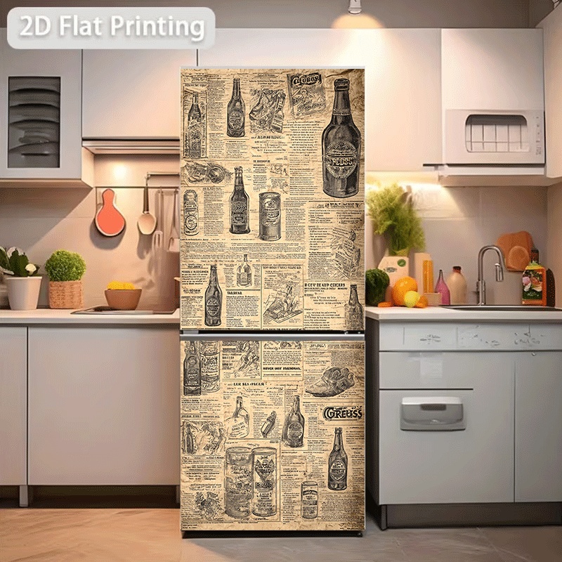 Наклейка на холодильник, накле – обзор и цена Collectible Vintage Newspapers