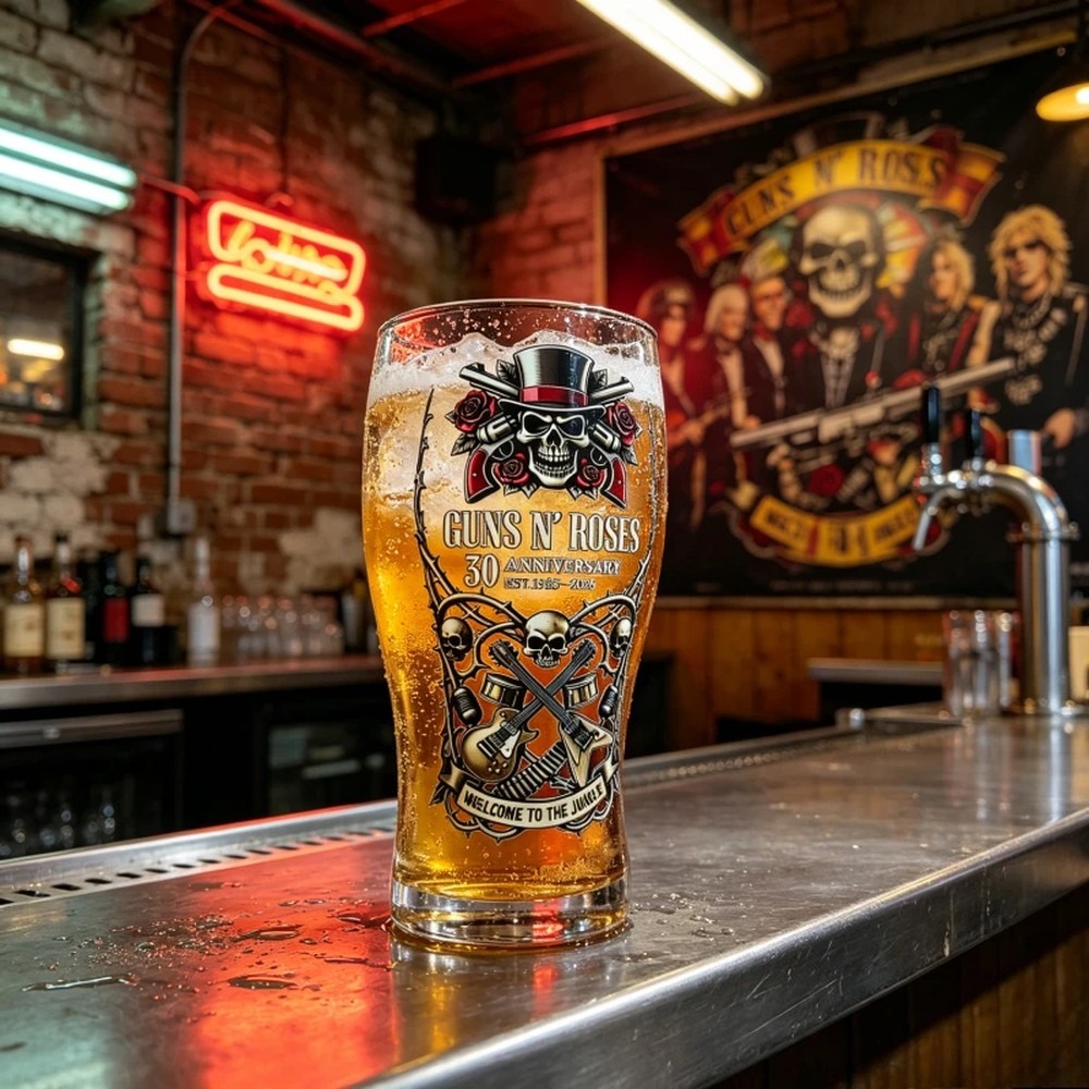 Пивная кружка Guns N' Roses, 1 – обзор и цена Vintage Collectible Glass
