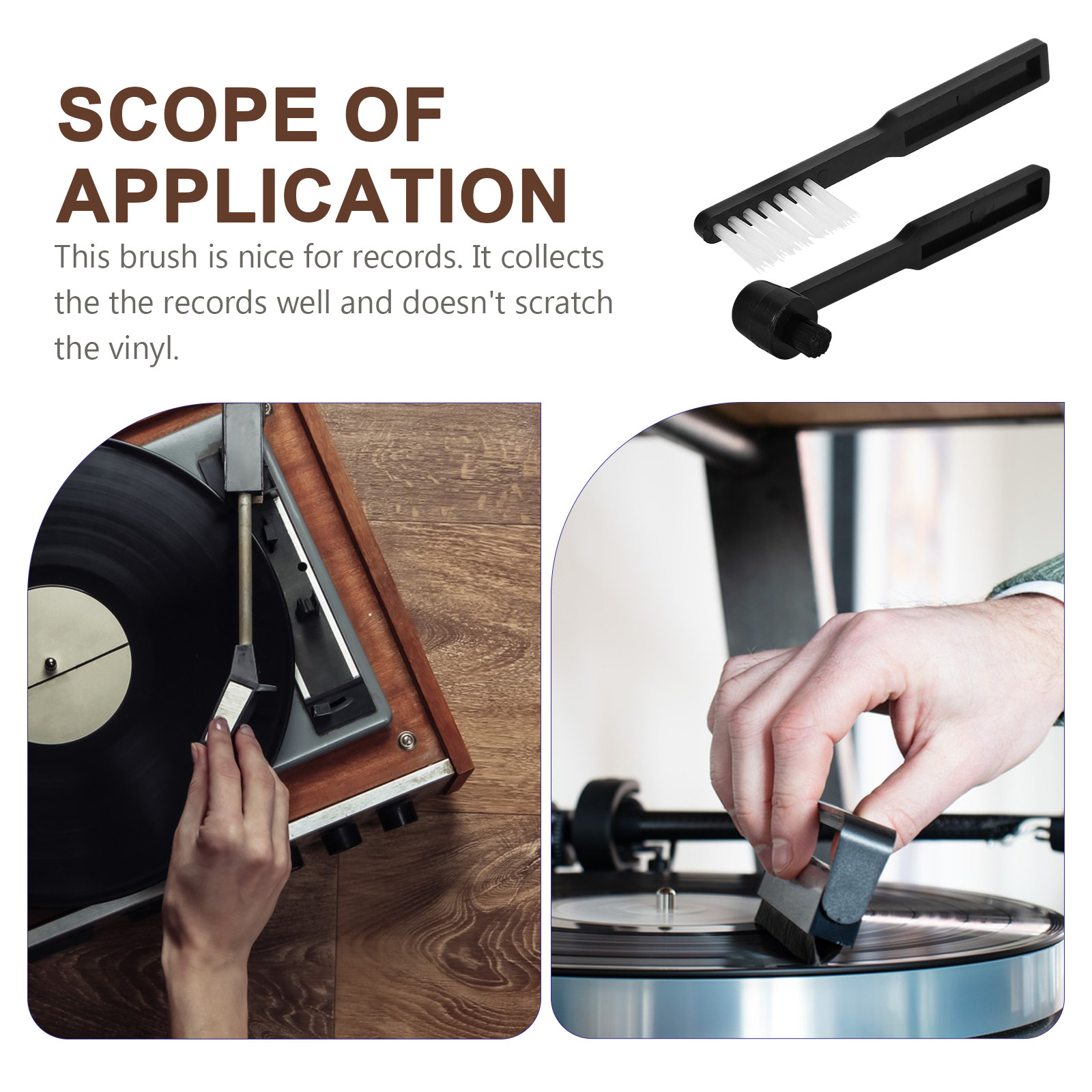 Набор из 2-х щеток для чистки  – обзор и цена Vinyl Record Cleaner