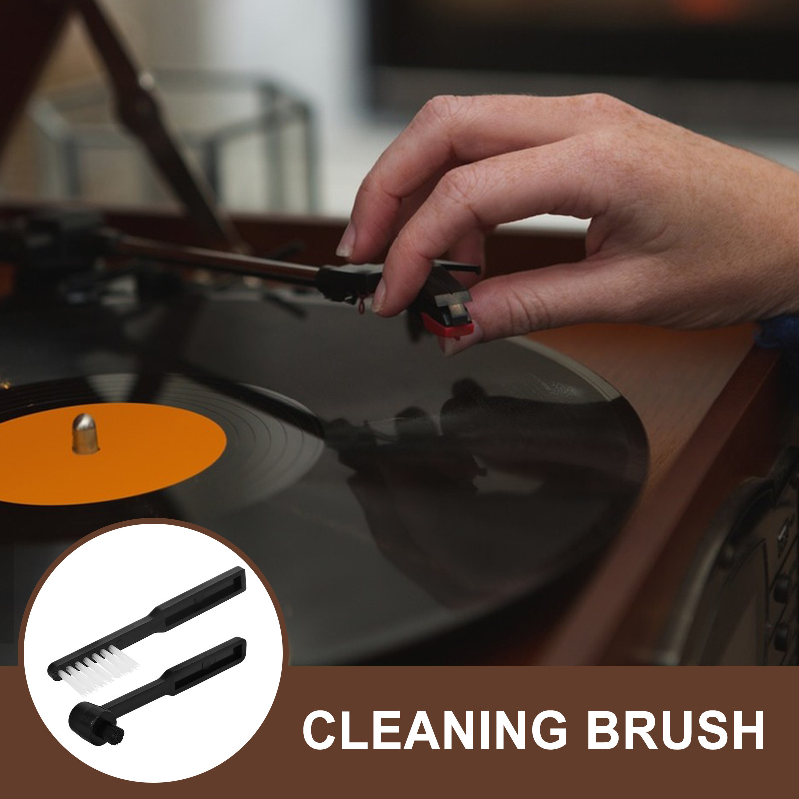 Набор из 2-х щеток для чистки  – обзор и цена Vinyl Record Cleaner